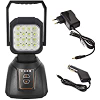 Lámpara Camping Recargable- YEEGO Foco LED Proyector 48W LED Linterna para Emergencia Luz de Trabajo Taller Automóviles…